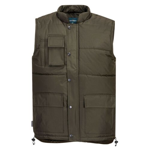 <product_name> Classic Forest Nights munkás mellény, steppelt, több zsebbel 