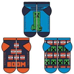 Minecraft gyerek zokni szett TNT 23/26 - 3 pár zokni különböző Minecraft mintákkal - Minecraft