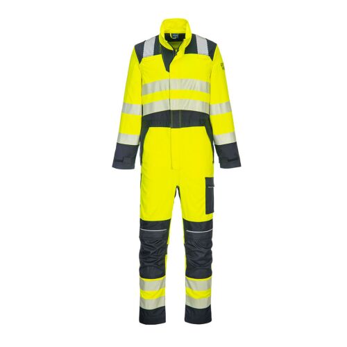 PW3 FR Modaflame Hi-Vis lángálló overall, sárga és navy színben, lángálló és jól láthatósági munkaruha - Láthatósági ruházat