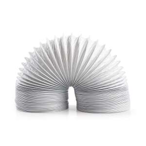 Furtun de evacuare a aerului PVC | 100 mm | 1,50 m | Potrivit pentru ventilație / uscătoare de rufe | Alb
