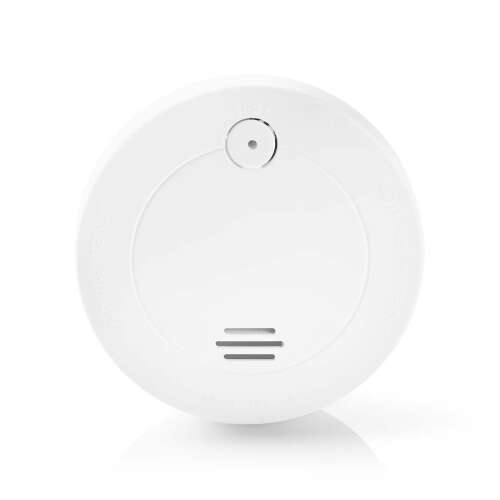 Nedis smoke detector, white, front view