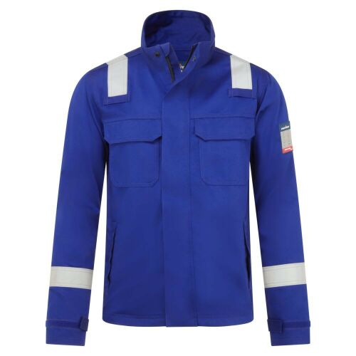 FR multifunkcionális lángálló és saválló kabát Royal Blue XXXL - Munkakabát