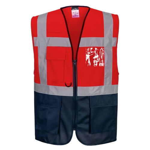 Warsaw vezetői mellény Red/Navy XXL 158138697 - Láthatósági ruházat