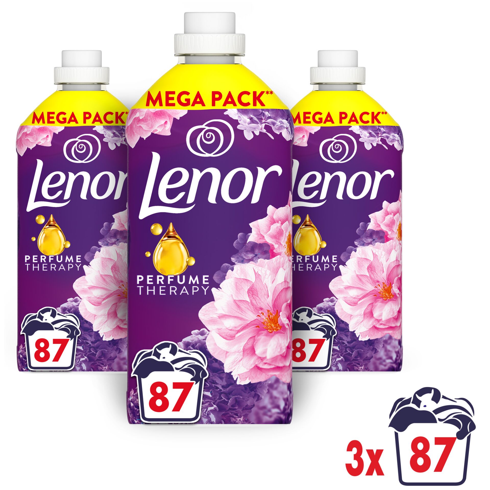 E-shop Lenor Floral Bouquet Aviváž 261 praní 3x1827ml