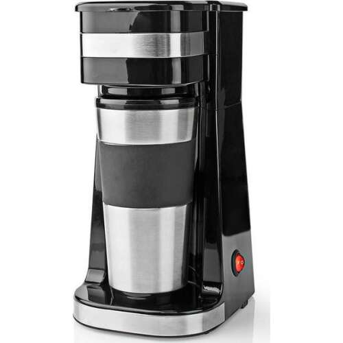 Kaffeemaschine | Maximales Fassungsvermögen: 0,4 l | Anzahl der Tassen: 1 | Silber / Schwarz