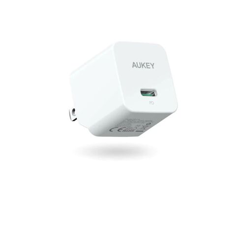 AUKEY PA-Y20S Univerzális Fehér Hálózati Adapter, Gyorstöltő USB Töltő - Aukey
