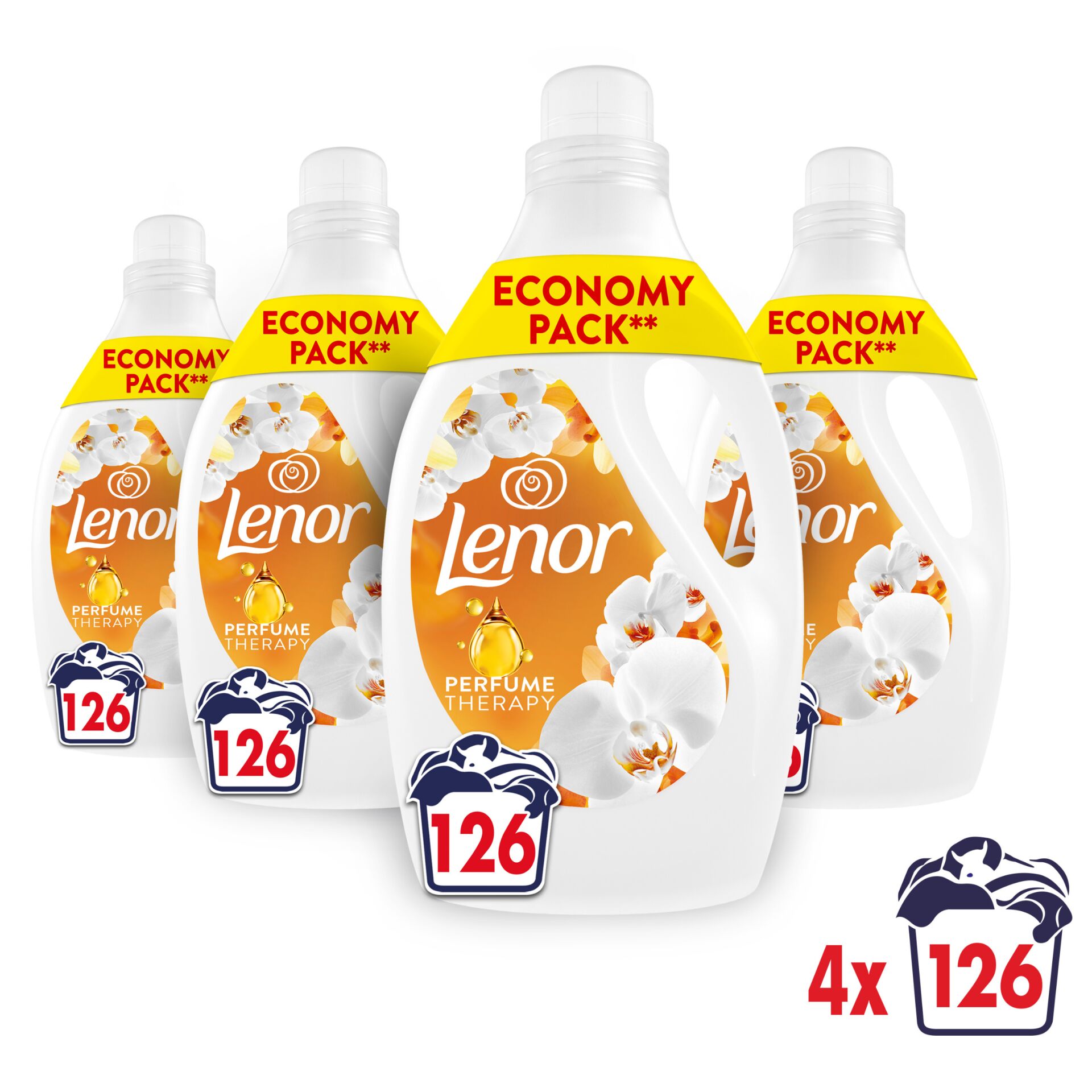 E-shop Lenor Gold Orchid &amp; Vanilla Aviváž 512 praní 4x2650ml