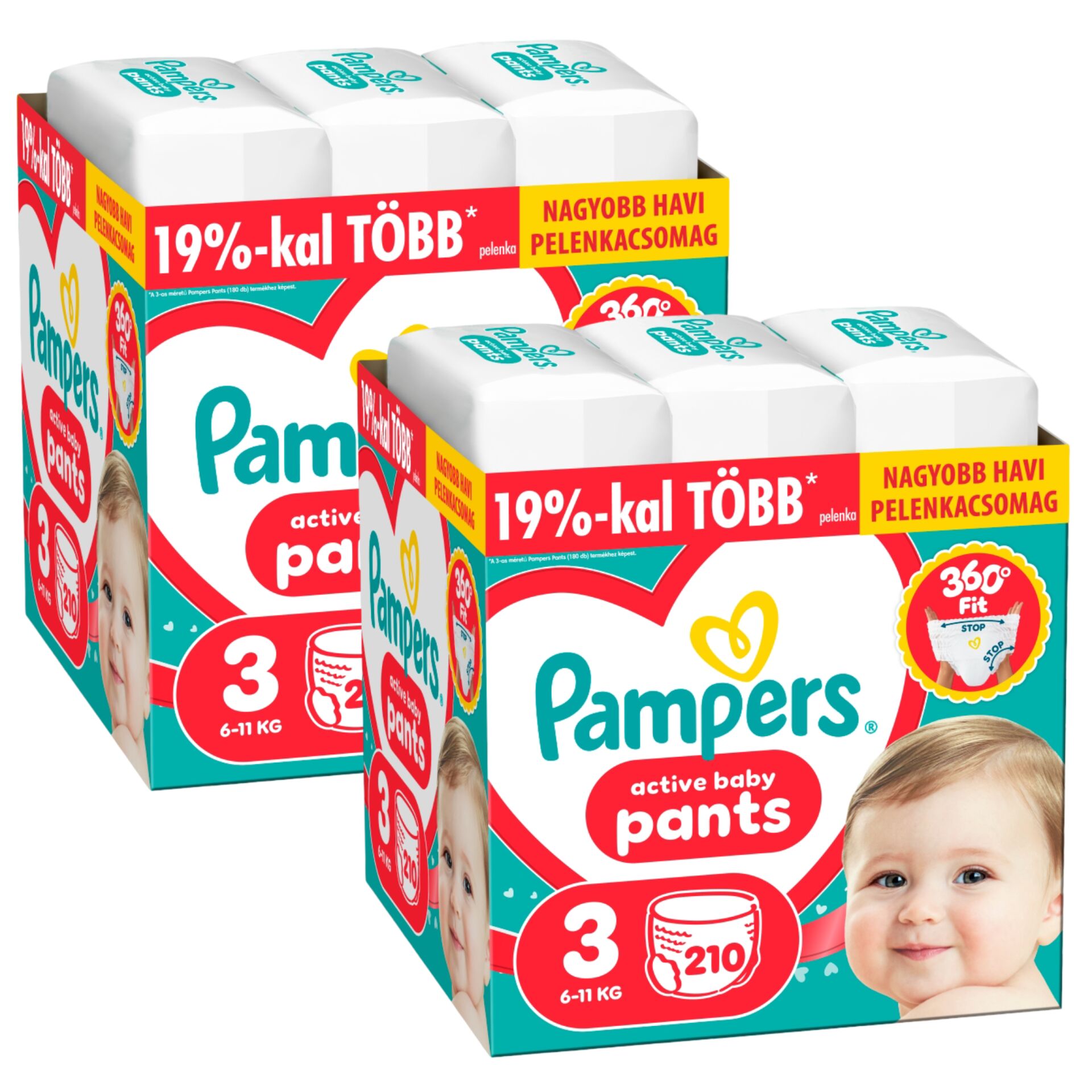 E-shop Pampers Active Baby Plienkové nohavičky 6-11kg Midi 3 (420 ks)