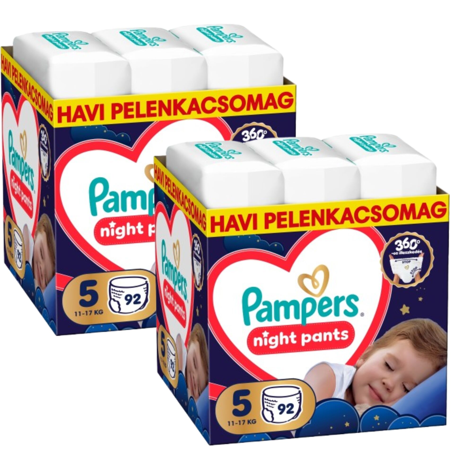 E-shop Pampers Night Nohavičkové Plienky 11-17kg Junior 5 (184 ks)