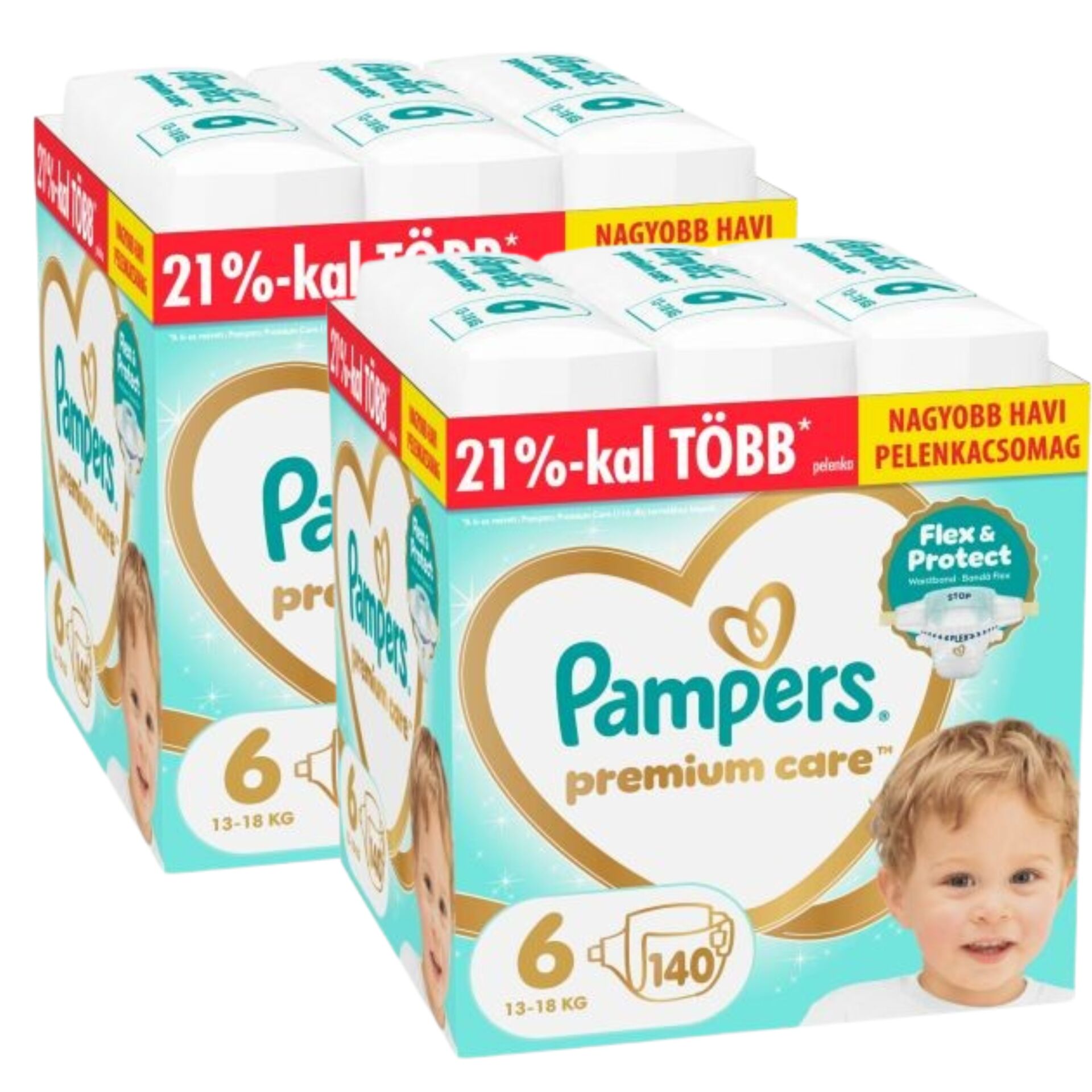 E-shop Pampers Premium Care Mesačné balenie plienok 13-18kg Junior 6 (280 ks)