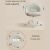 Infografika a Songmics irodai szék jellemzőiről, állítható magasság és 360 fokos elforgatás