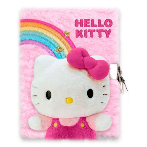 Hello Kitty Rainbow 3D plüss A5 lakatos napló 157887745 - Napló