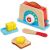 Melissa & Doug fa kenyérpirító szett fa késsel, kenyérrel, vajjal