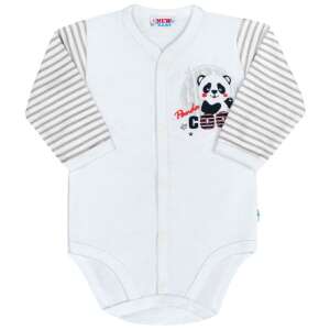 New Baby Baba teljes hosszában patentos hosszú ujjú body New Baby Panda 1-3 hó (62 cm) 94931279 Body - Fiú - Lány