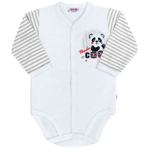 New Baby Baba teljes hosszában patentos hosszú ujjú body New Baby Panda 1-3 hó (62 cm) 94931279