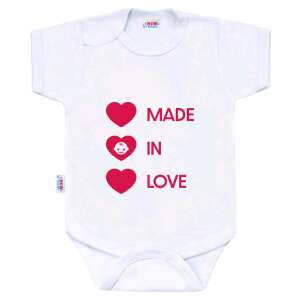 New Baby Body nyomtatással New Baby MADE IN LOVE 9-12 hó (80 cm) 94923800 Body - Lány