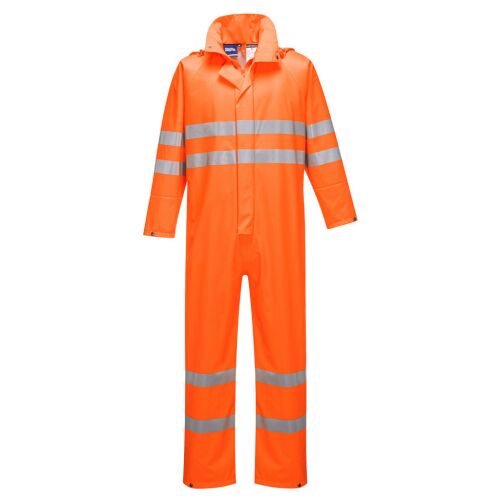 Portwest Sealtex Ultra narancssárga overál, jól láthatósági vízálló munkaruha - Munkás overál