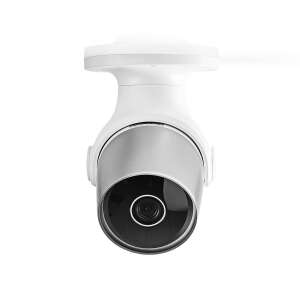 SmartLife Outdoor Camera | Wi-Fi | Full HD 1080p | IP65 | Cloud Storage (optional) / microSD (not included) | 12 V DC | with Motion Detection | Night Vision | Silver / White 44310528 - Nedis