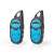 Nedis walkie talkies, 2 pack, blue and black, front view