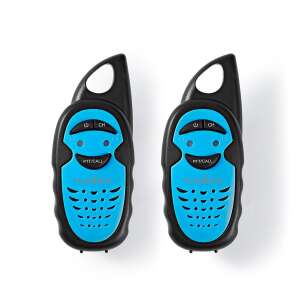 Walkie-Talkie set | 2 Handsfree | Up to 3 km | Frequency channels: 3 | PTT | Max. 3 hours | Black / Blue