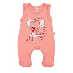 New Baby Baba rugdalózó New Baby Mouse lazac szín 6-9 hó (74 cm) 44313322 Rugdalózók, napozók - Lány