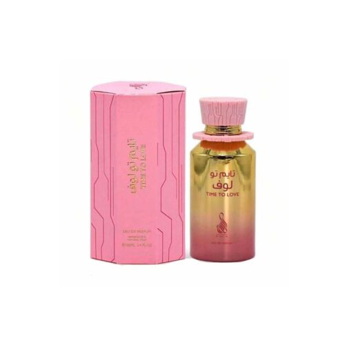 Lattafa Risala Series Time to Love Eau de Parfum 100ml nőknek, rózsaszín és arany üveg - Női parfüm