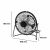 QS - Asztali USB Ventilátor - Kompakt - Fekete 44314310