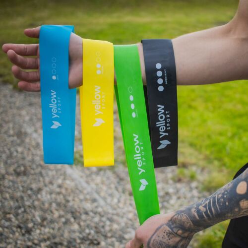 YellowLOOP edzőszalagok többféle színben, fitnesz és edzőszalagok erőnléti edzéshez - Expander és gumiszalag