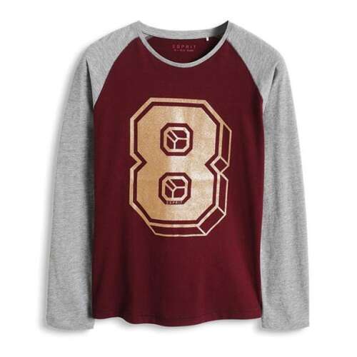 ESPRIT trika mnoho bordovosivá 10-11 rok (140-146 cm)