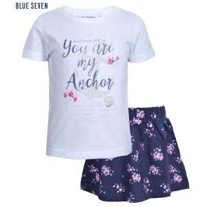 Blue Seven póló és szoknya szett horgony mintás fehér 2-3 év (98 cm) 44314593 Ruha együttes, szett gyerekeknek