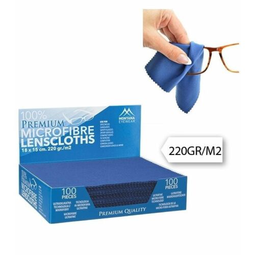 Montana Eyewear mikroszálas lencsetisztító kendő használat közben - Szemüvegtörlő kendő