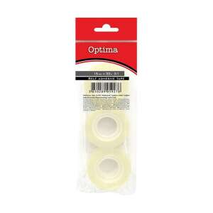 Самозалепваща лента Optima, 15mm x 33m, 3 опаковки, Прозрачна - Залепваща лента