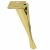 Bútorláb-csap, arany króm stiletto bútorláb, 23 cm, szögletes nézet