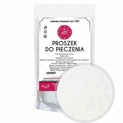 Wino Szuma sütőpor márkás doypack csomagolásban, sütési alapanyag. - Alapanyag sütéshez