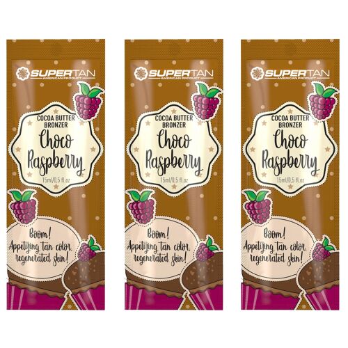 Supertan Choco Málnás Barnulásgyorsító Balzsam 3x15ml 158104018 - Barnító krém és olaj