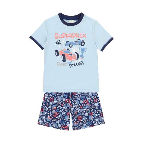 pijama scurt boboli pentru băieți cu imprimeu cu mașini de curse, 14 ani (162 cm)