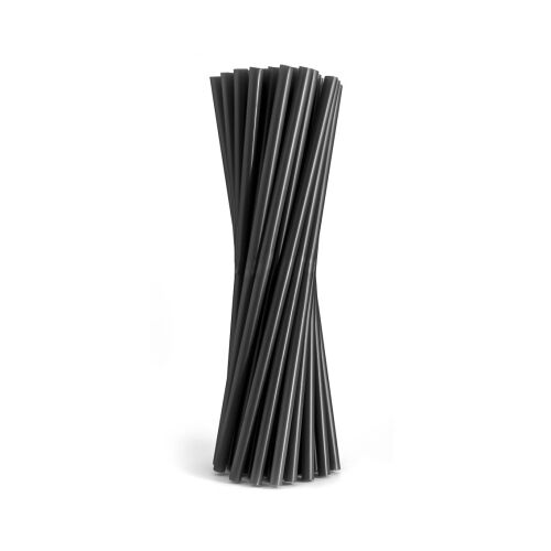 Újrafelhasználható szívószál csövek, fekete, 7,5x190 mm, 200 db. 158116820 - Báreszköz