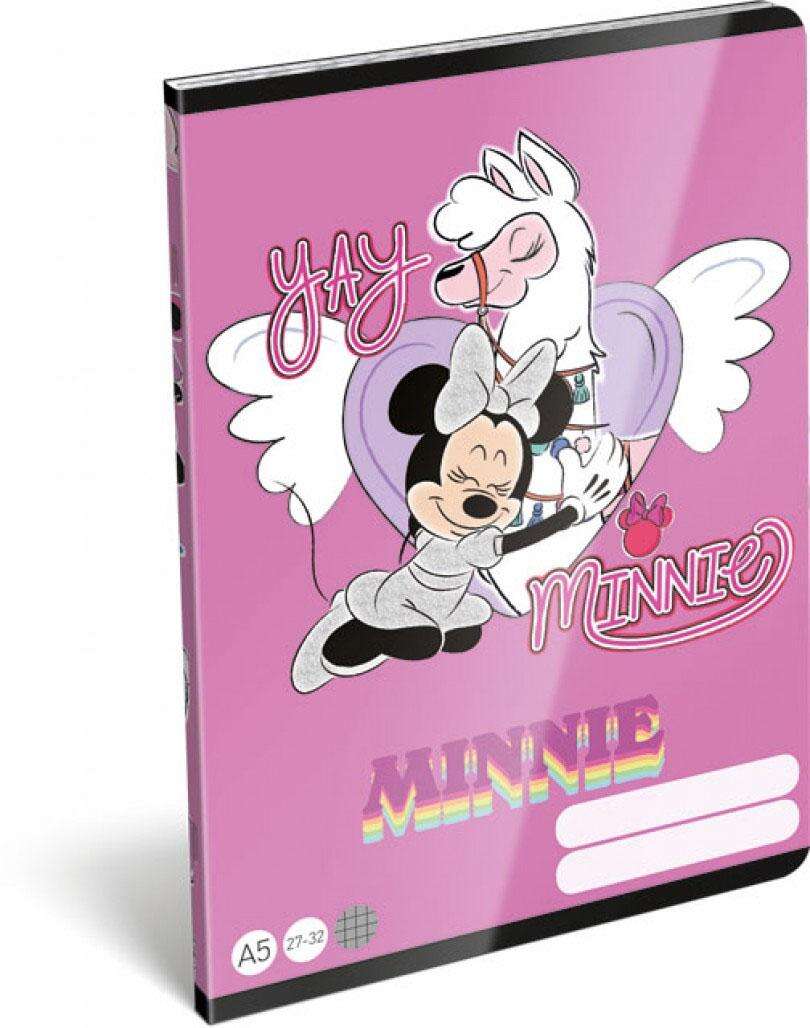 Lizzy Card A/5 kockás füzet 27-32  Minnie és Láma minta