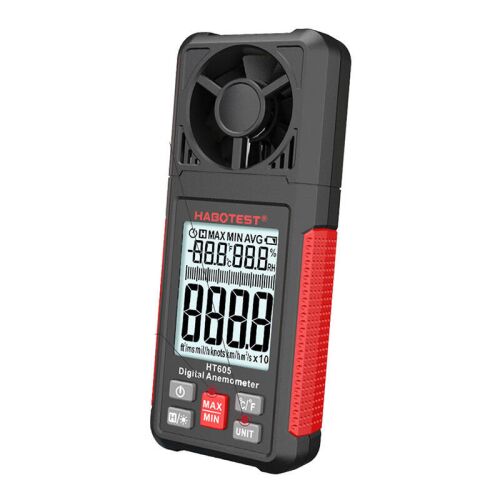 Habotest HT605 digitális szélsebességmérő és szélsebességmérő