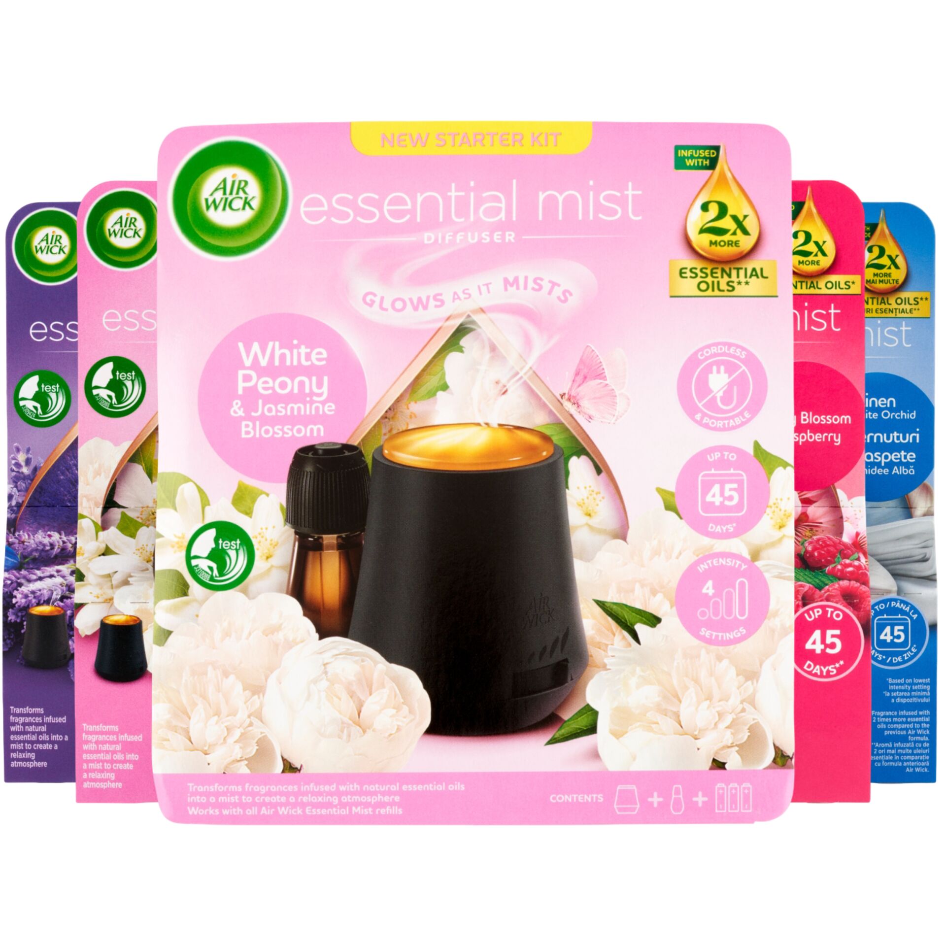 E-shop Air Wick Aroma difuzér náhradné balenie, Biela Pivonka a Jazmínov...