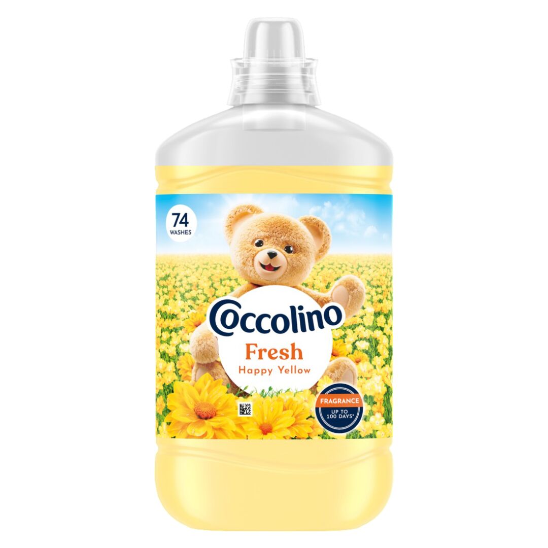 E-shop Coccolino Fresh Happy Yellow aviváž, 74 praní, 1702 ml