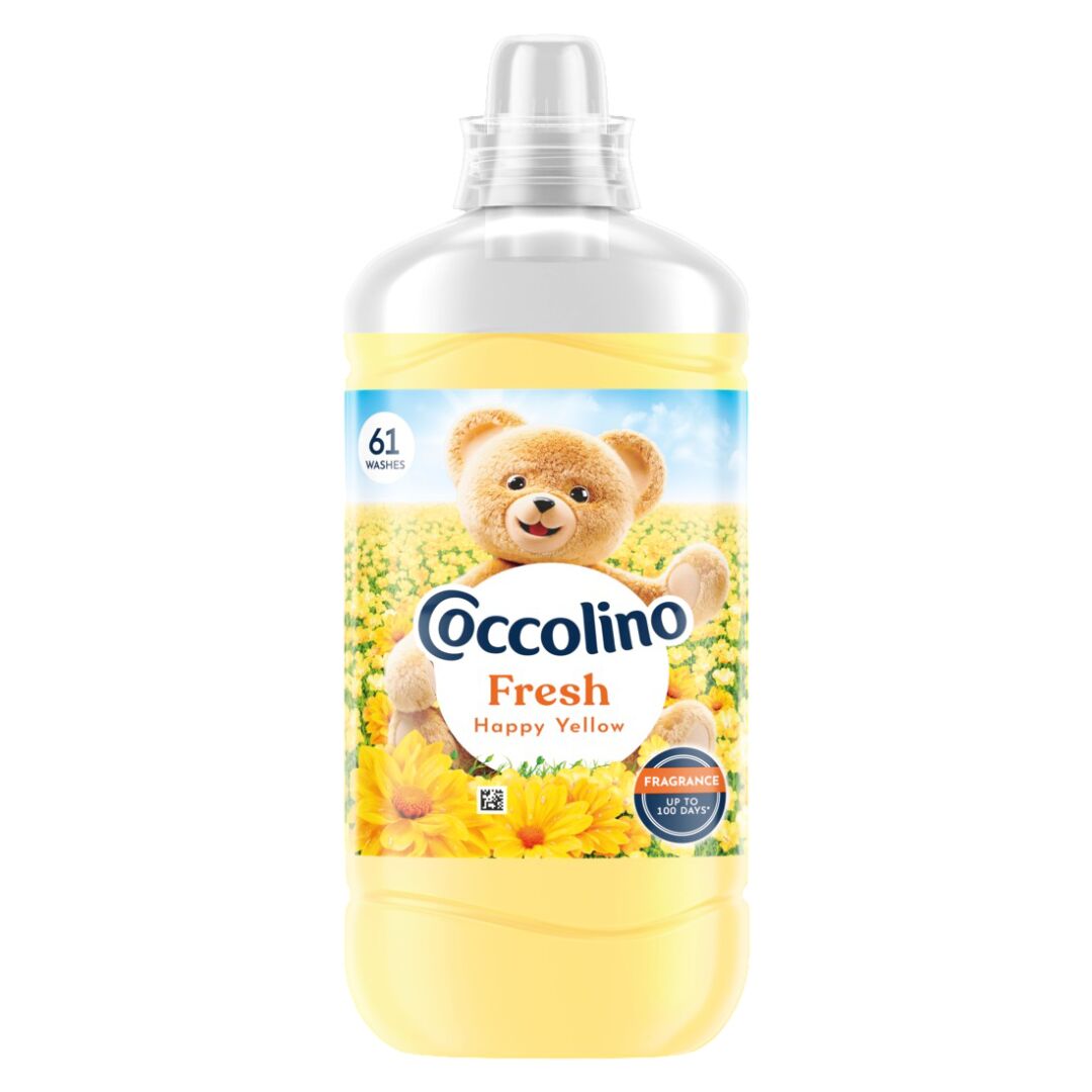 E-shop Coccolino Fresh Happy Yellow aviváž, 61 praní, 1403 ml