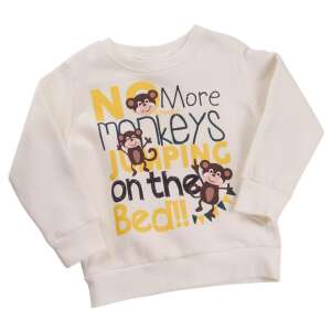 Kinder Sweatshirt mit Affen-Motiv, No More Monkeys Jumping on the Bed, Langarm, 2-3 Jahre, 98 cm - Pullover für Kinder