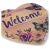 Nyomtatott fa szív peremes - Pillangós welcome 158188680