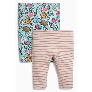 next Leggings set/2db Morske školjke, zvijezde, morski konjići kolekcija 6-9 mj. (74 cm) 44320797 - Next