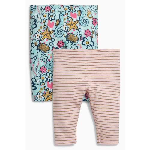 next Leggings set/2db Morske školjke, zvijezde, morski konjići kolekcija 6-9 mj. (74 cm) 44320797