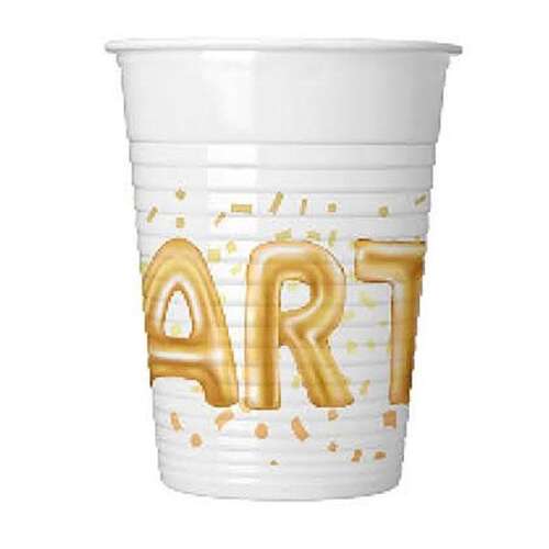 poháre na párty plastové 8ks 200 ml