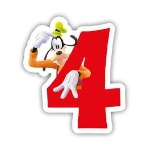 Lumânare de tortă Disney Goofy 4 ani - Decoratiuni pentru tort