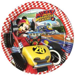 Mickey Mouse i Roadster Racers 8-pak dysponowanych papierowych talerzy, 23 cm - Talerz jednorazowy