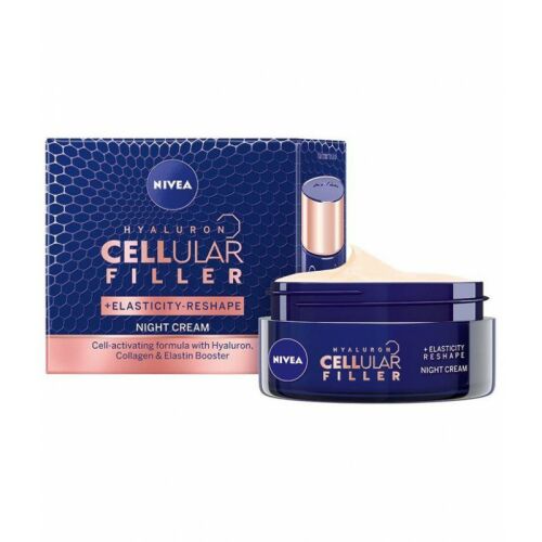 NIVEA Cellular Hyaluron Filler + Elasticity Éjszakai krém 50ml - Arc- és szemkörnyékápoló